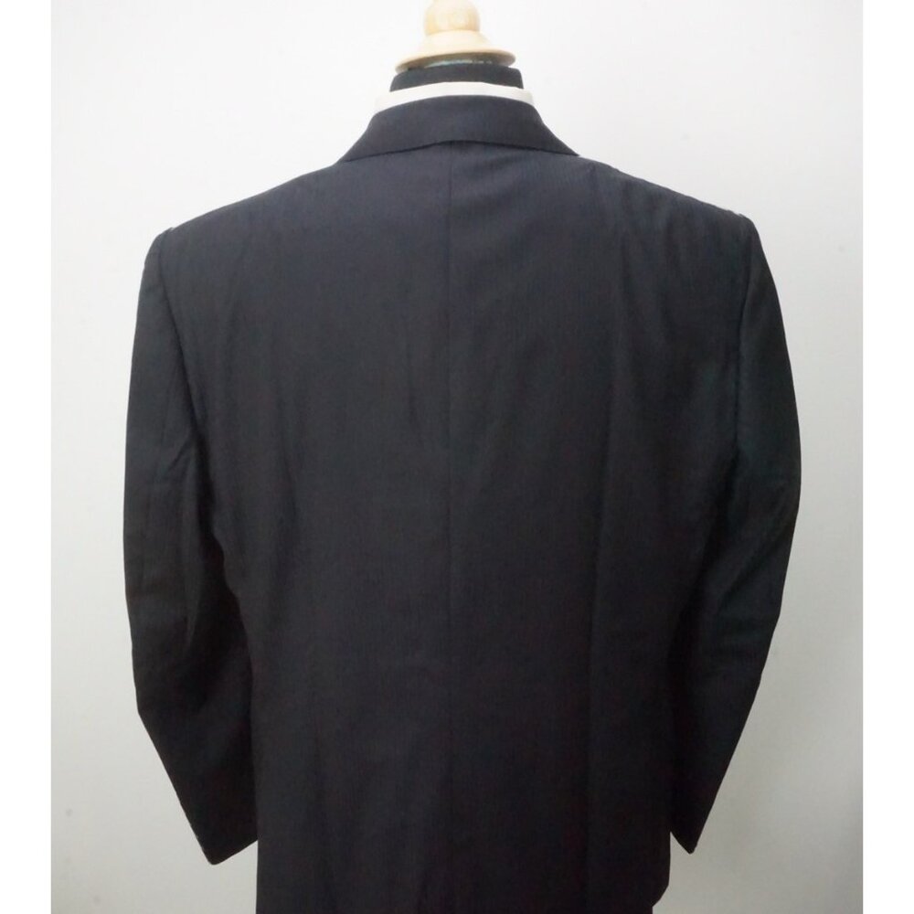 Raffaele Caruso S110s Wool Navy Herringbone 2 Pc Suit Jacket Pants 46R NEW - Picture 6 of 11
